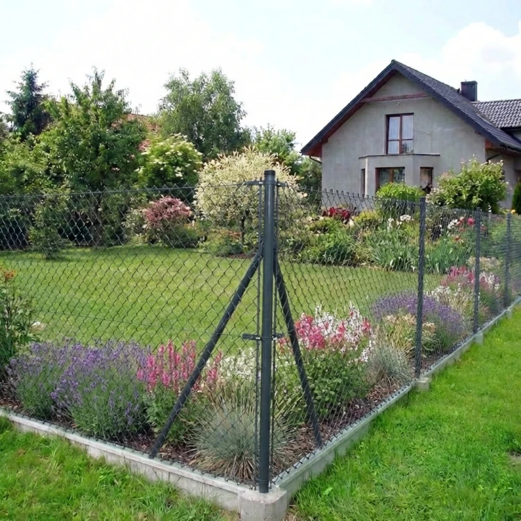 Fence post Fi 48.3x1.5, length 2.3 m, graphite RAL 7016 000-227 (4)