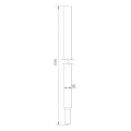 Folding earthing rod - Morse taper joint; Ø 16x1500 mm /OG/ PV-23-01 (3)