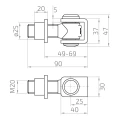 Weld-in hinge M20 000-243 (2)