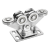 Running carriage for self-supporting sliding gates 80/6 steel rollers 000-254 (1)