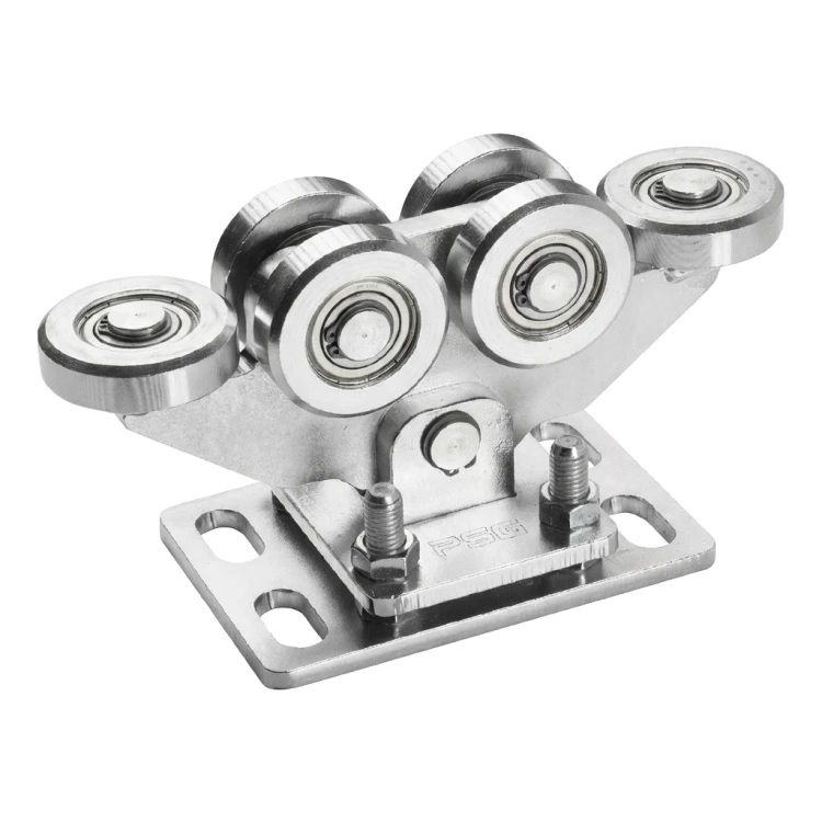 Running carriage for self-supporting sliding gates 80/6 steel rollers 000-254 (1)