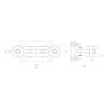 Running carriage for self-supporting sliding gates 80/6 steel rollers 000-254 (2)