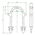 Tacker with 50 mm staples (3500 pcs.) - KIT 000-258 (6)