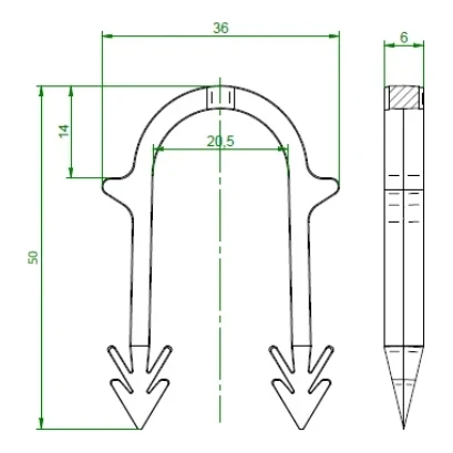 Tacker with 50 mm staples (3500 pcs.) - KIT 000-258 (6)