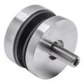 Point fixing for glass fi 50/8/M10x50, glass 8-17.52 mm, AISI 304, flat system, satin 000-266 (2)