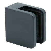 Glass bracket 45x45x26 mm anthracite glass 6-10.76 mm zamak flat system painted