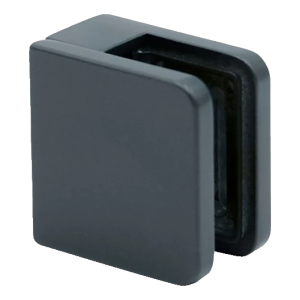 Glass bracket 45x45x26 mm anthracite glass 6-10.76 mm zamak flat system painted