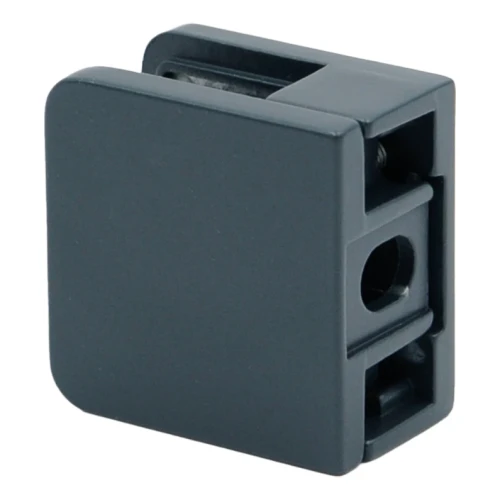 Glass bracket 45x45x26 mm anthracite glass 6-10.76 mm zamak flat system painted 000-269 (2)