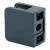 Glass bracket 45x45x26 mm anthracite glass 6-10.76 mm zamak flat system painted 000-269 (2)