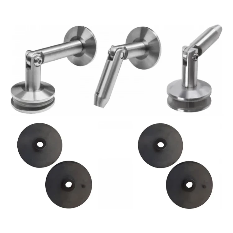 Glass canopy system M12, 3-piece, for pull rod fi 12mm, glass 8-17.52mm (aisi304, universal, satin) (10) 000-285 (1)