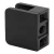 Point glass clamp 45x45x26 mm, black, glass 6-10.76 mm, zamak, flat system, painted 000-286 (2)