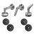 Glass canopy system M10 3-piece back plate fi 10 mm glass 8-17.52 mm AISI 304 satin 000-261 (1)