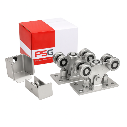 Set of 5-roller trolleys for self-supporting sliding gates with accessories 000-309 (1)