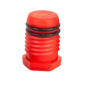 Pressure test plug for pipes 25/26 mm red