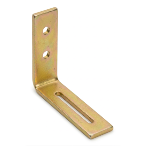 Adjustable angle bracket KR 1 75x65x20x3.0 electro-galvanised gold