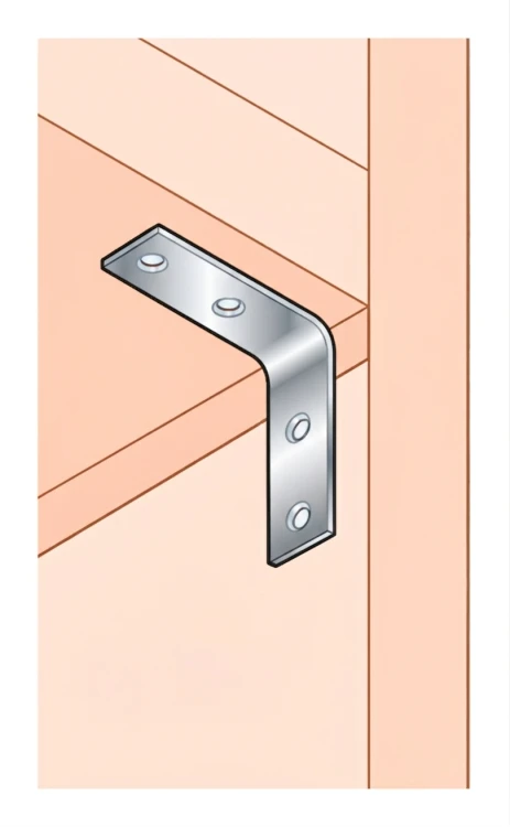Furniture angle bracket KW 30 30x30x14x1.5 hot-dip galvanised 000-350 (3)