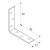 Furniture angle bracket KW 30 30x30x14x1.5 hot-dip galvanised 000-350 (4)