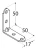 Mounting bracket KW 3 50x50x17x2.0 gold galvanised 000-348 (4)