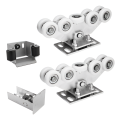 Sliding gate trolley pack: 2× trolley (9-roller, plastic) + accessories 000-252 (1)