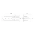 Sliding gate trolley pack: 2× trolley (9-roller, plastic) + accessories 000-252 (6)