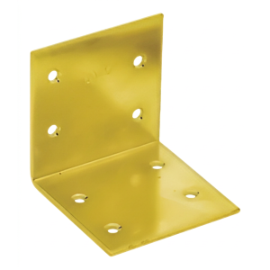 Wide angle bracket KS 3 60x60x60x2.0 gold zinc
