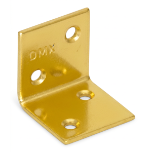Wide angle bracket KS 1 30x30x30x1,5 gold zinc