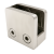 Glass holder 45x45x26 mm with pin bracket glass 6–10.76 mm AISI 304 flat system satin 000-268 (1)