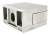 Glass holder 45x45x26 mm with pin bracket glass 6–10.76 mm AISI 304 flat system satin 000-268 (3)