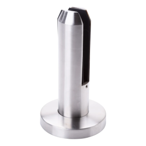 Vertical glass clamp 12-17.52 mm spigot fi 48 mm H=182 mm AISI 304 satin