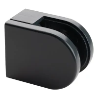 Glass holder 6-10.76 mm 50x40x26 mm pin zamak flat system anthracite