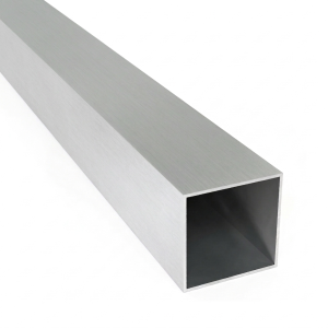 Square aluminium profile 40x40x2 mm length 2 m PA38 EN AW-6060 T66