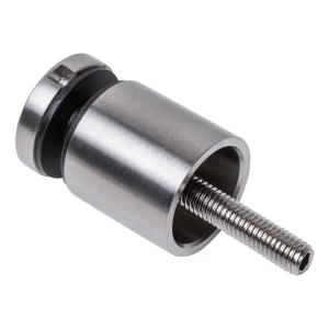 Point fixing for glass 8-17.52 mm fi 30/30 M8x80 AISI 304 flat system satin