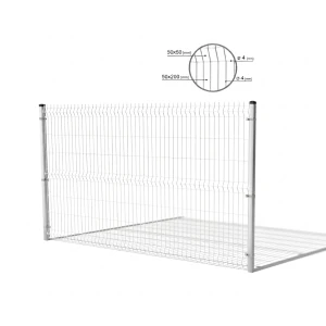 3D Fence Panels 1230x2500 mm Wire 4 mm 51 Wires Graphite RAL 7016 (50 pcs.)