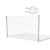 3D Fence Panels 1230x2500 mm Wire 4 mm 51 Wires Graphite RAL 7016 (50 pcs.) 000-486 (1)