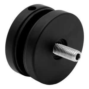 Point fixing for glass 8-17.52 mm fi 50/8/M8x45 AISI 304 flat system black