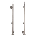 Left end post ø 42.4x1230mm AISI304 side mounting satin 000-525 (1)