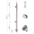 Left end post ø 42.4x1230mm AISI304 side mounting satin 000-525 (2)
