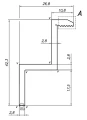 End clamp H40 aluminum 6060 hole M8 PV-03-09 (2)