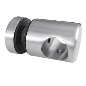 Through and point fixing bracket fi 16mm fi 25/30/M6x15 glass 6-11.52mm AISI304 satin