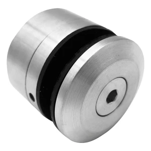 Point glass clamp 8-16.76mm Ø48/26/M10x38 hex socket AISI304 satin flat system