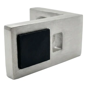 Glass bracket 40x35x20 mm AISI304 flat system satin