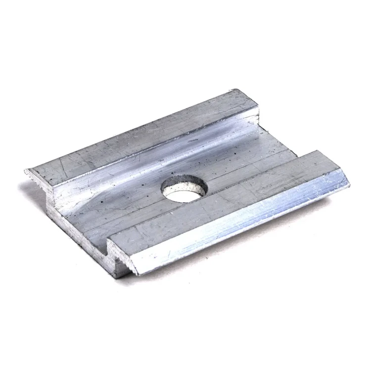 Middle clamp H8 aluminum 6060 hole M8 PV-04-03