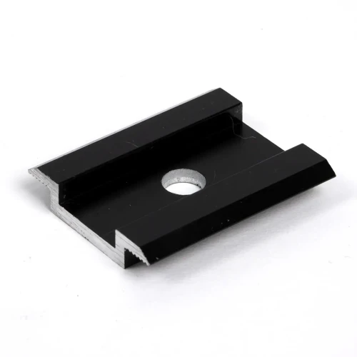 Middle clamp H8 aluminum 6060 hole M8 anodized PV-04-04