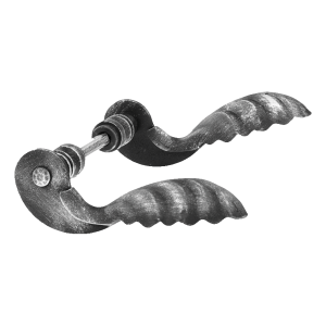 Postal – decorative forged gate handle H160×L90 mm complete set