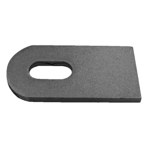 Steel connector L120 for gate hinge M18 – 180° opening