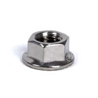 Hexagonal flange nuts DIN 6923 with serrated flange - M8