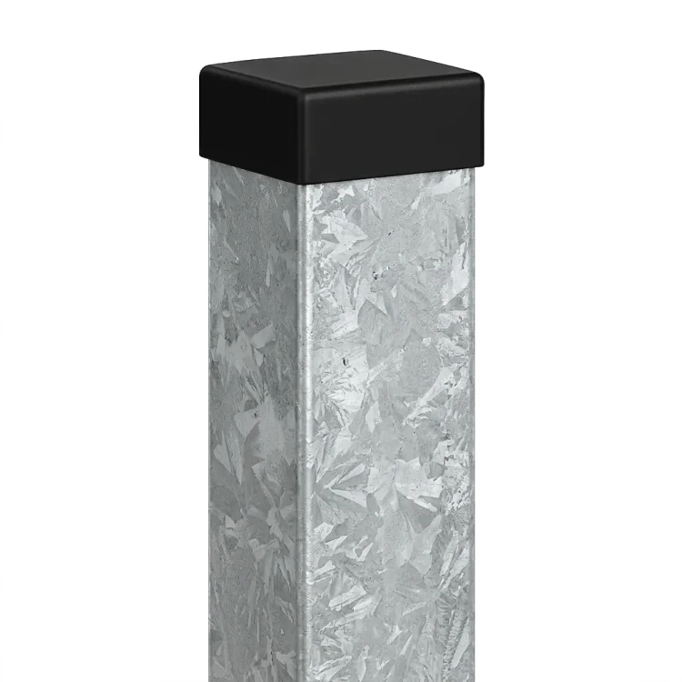 Fence post 80x80x2 mm, length 2.4 m, galvanised 000-489 (1)