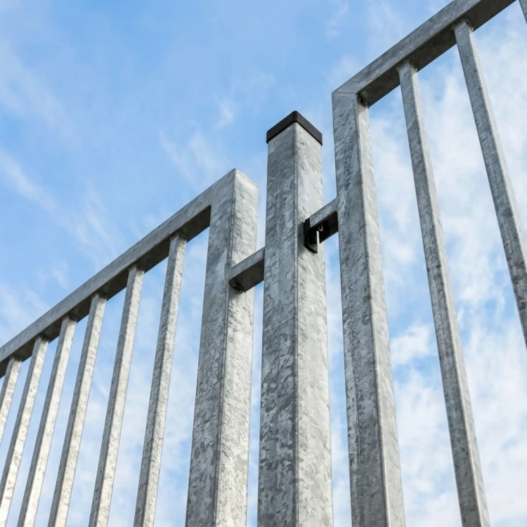 Fence post 80x80x2 mm, length 2.4 m, galvanised 000-489 (2)
