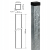 Fence post 80x80x2 mm, length 2.4 m, galvanised 000-489 (4)