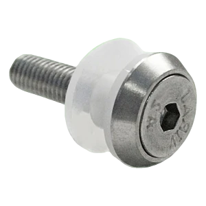 PSG Glass screw with conical washer dia. 22 mm M8×40 – stainless steel AISI 304 satin